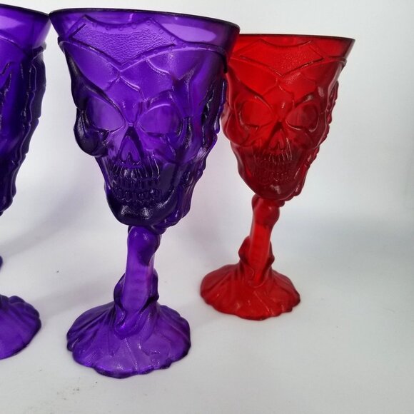 Unbranded Dining Halloween Skull Skeleton Wine Goblet Cup 3d Molded